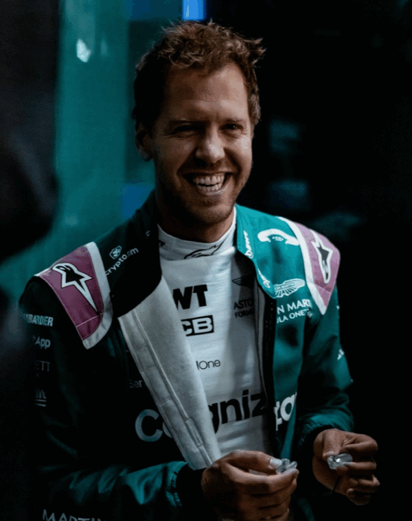 Aston Martin Silverstone 2021 Shirt Signed by Sebastian Vettel - Image 2