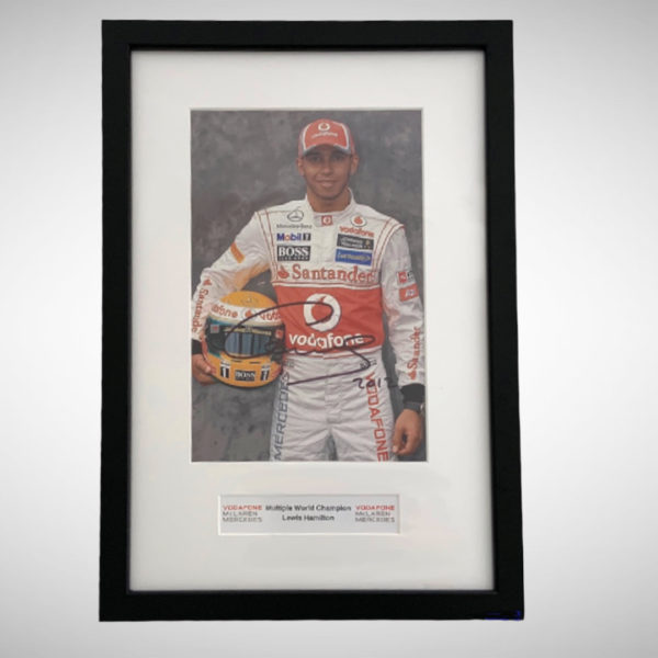 2012 Framed Photograph Signed by Lewis Hamilton