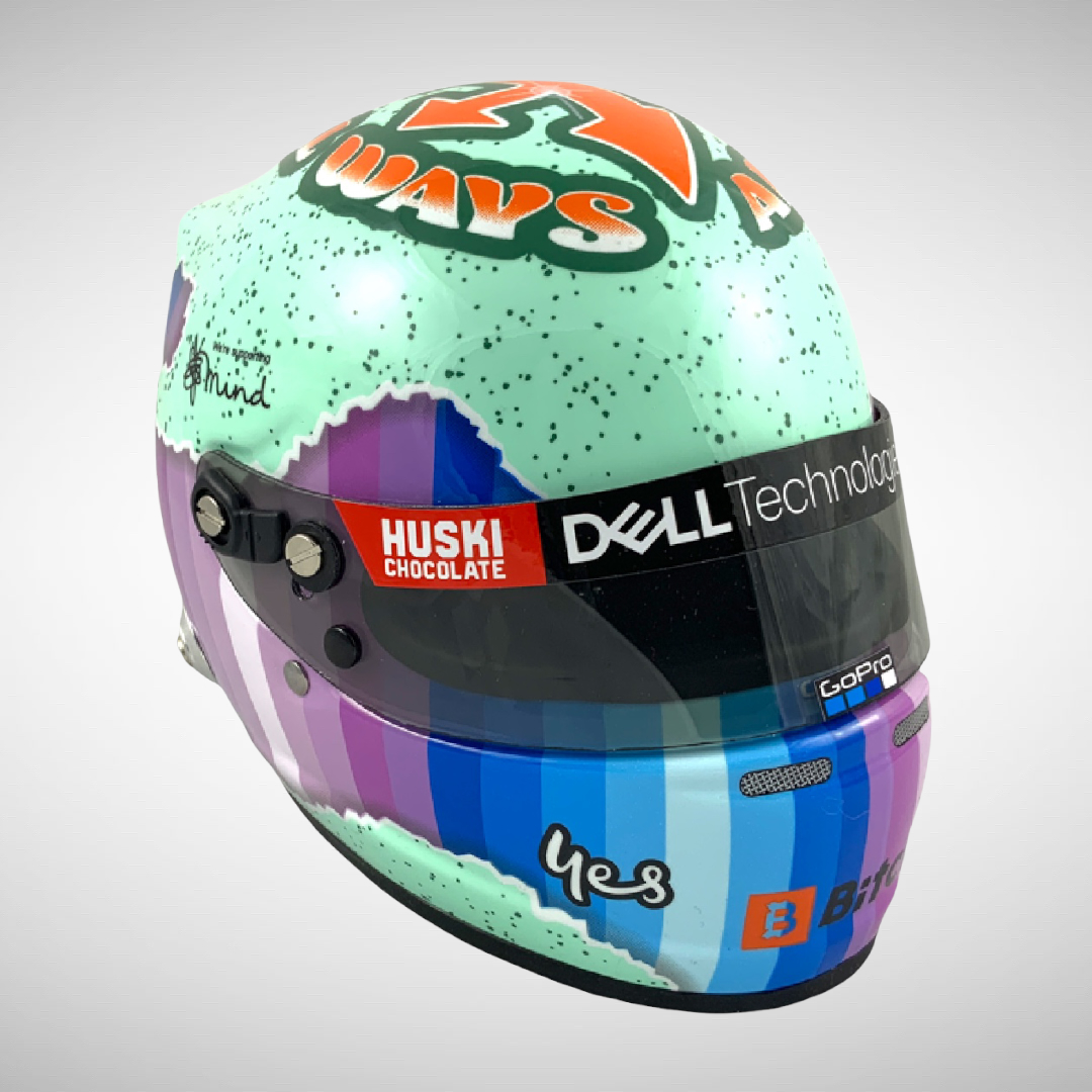 Daniel Riccardo 2021 Season 1:2 Honey Badger ‘All Good, All Ways’ Helmet