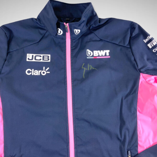 Racing Point Softshell Jacket 2020 Signed by Lance Stroll - Image 2