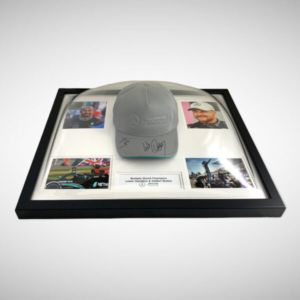 Lewis Hamilton & Valtteri Bottas Signed Mercedes Silver Arrows Cap - Image 4