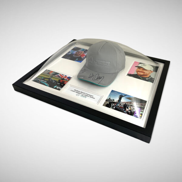 Lewis Hamilton & Valtteri Bottas Signed Mercedes Silver Arrows Cap - Image 5