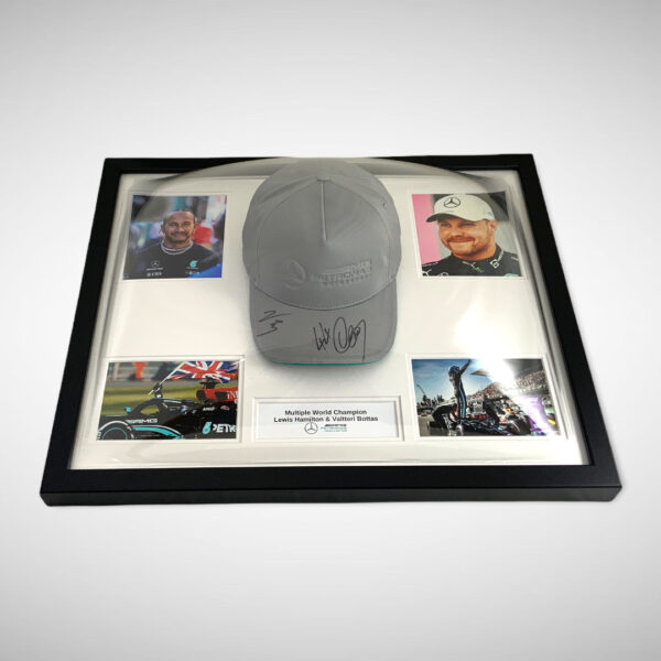 Lewis Hamilton & Valtteri Bottas Signed Mercedes Silver Arrows Cap - Image 2