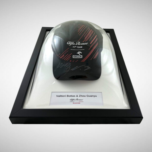 Valtteri Bottas & Zhou Guanyu Signed Alfa Romeo Cap - Image 3