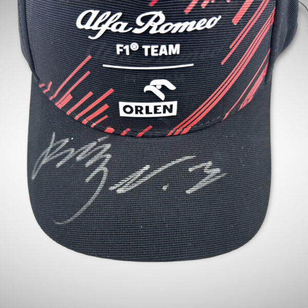 Valtteri Bottas & Zhou Guanyu Signed Alfa Romeo Cap - Image 11