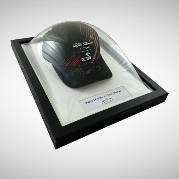 Valtteri Bottas & Zhou Guanyu Signed Alfa Romeo Cap - Image 4