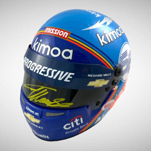 Fernando Alonso Signed Indy 2020 1:2 Mini Helmet - Image 2