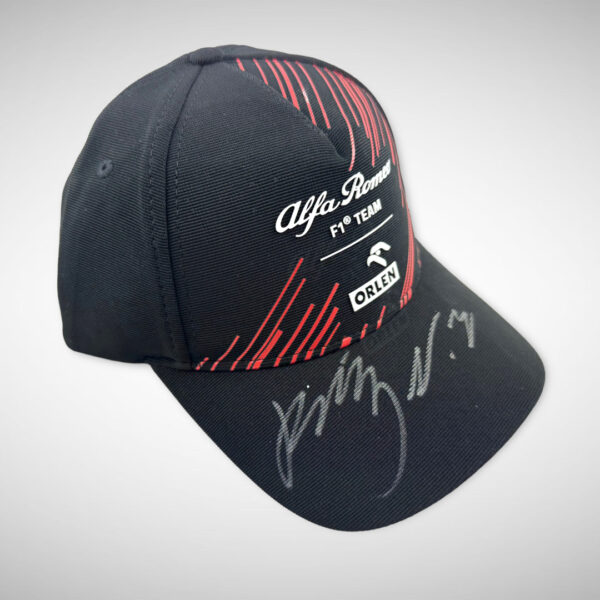 Valtteri Bottas & Zhou Guanyu Signed Alfa Romeo Cap - Image 9