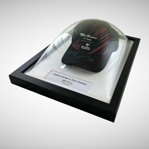 Valtteri Bottas & Zhou Guanyu Signed Alfa Romeo Cap - Image 5