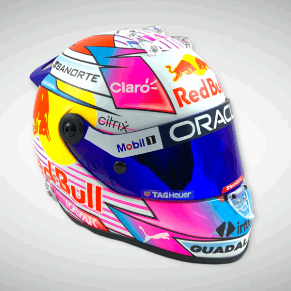Sergio Pérez 2022 Miami 1:2 Mini Helmet - Image 4