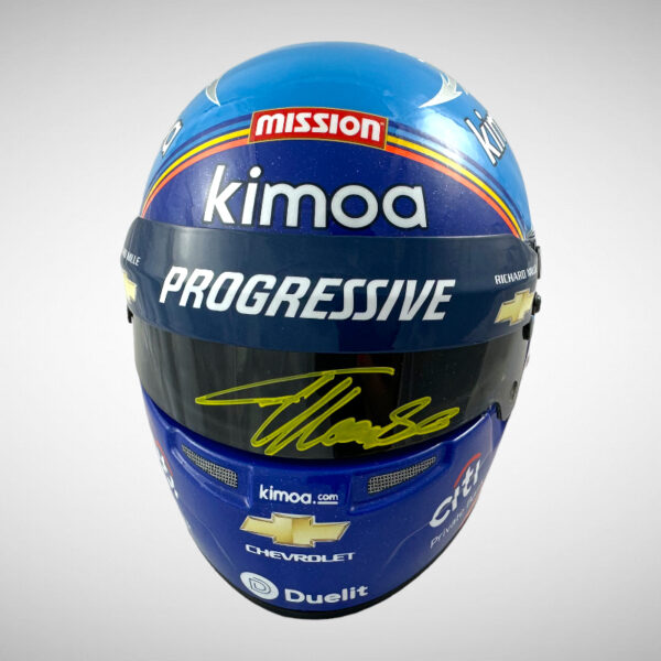 Fernando Alonso Signed Indy 2020 1:2 Mini Helmet - Image 4