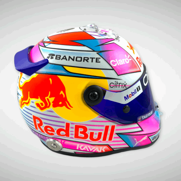 Sergio Pérez 2022 Miami 1:2 Mini Helmet - Image 5