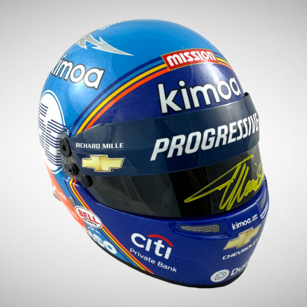 Fernando Alonso Signed Indy 2020 1:2 Mini Helmet - Image 5