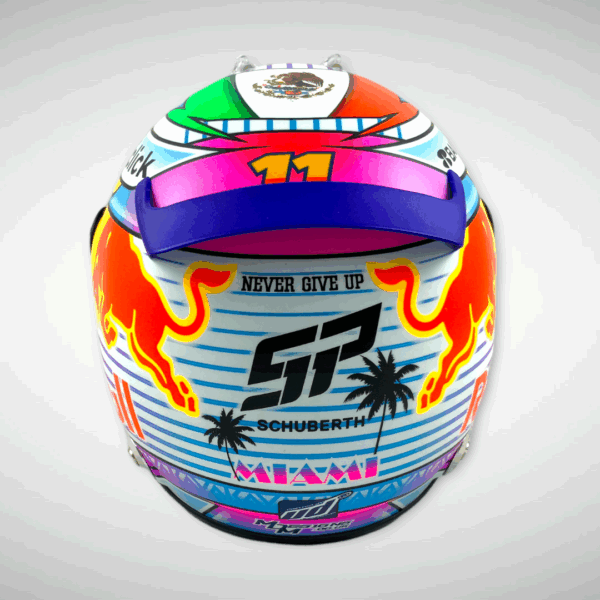 Sergio Pérez 2022 Miami 1:2 Mini Helmet - Image 7