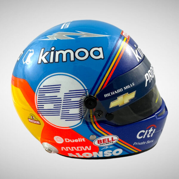 Fernando Alonso Signed Indy 2020 1:2 Mini Helmet - Image 7