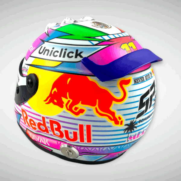 Sergio Pérez 2022 Miami 1:2 Mini Helmet - Image 8