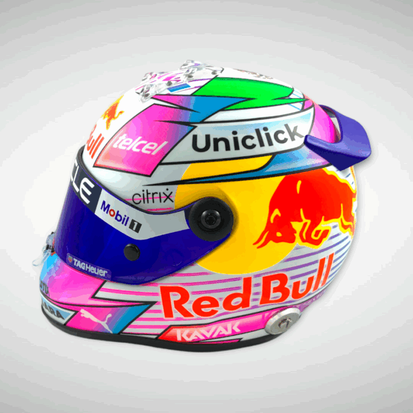 Sergio Pérez 2022 Miami 1:2 Mini Helmet - Image 9