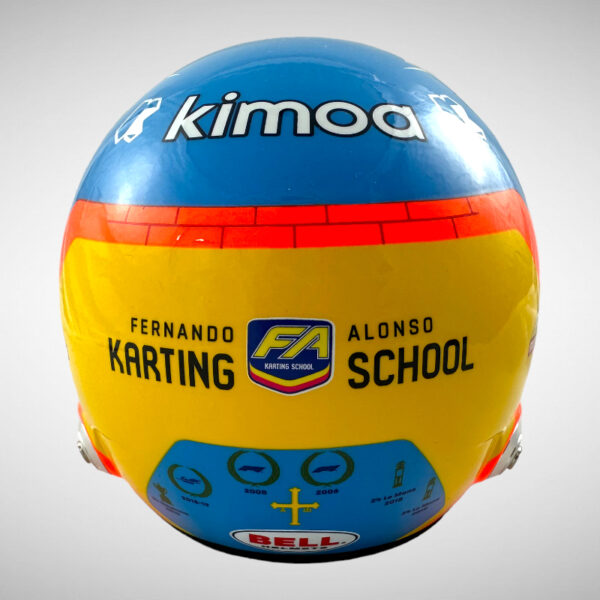 Fernando Alonso Signed Indy 2020 1:2 Mini Helmet - Image 9