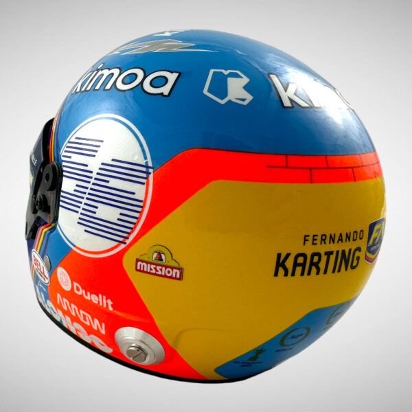 Fernando Alonso Signed Indy 2020 1:2 Mini Helmet - Image 10
