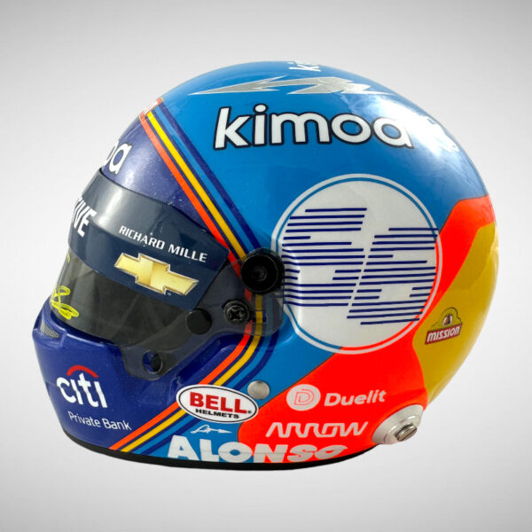 Fernando Alonso Signed Indy 2020 1:2 Mini Helmet - Image 14