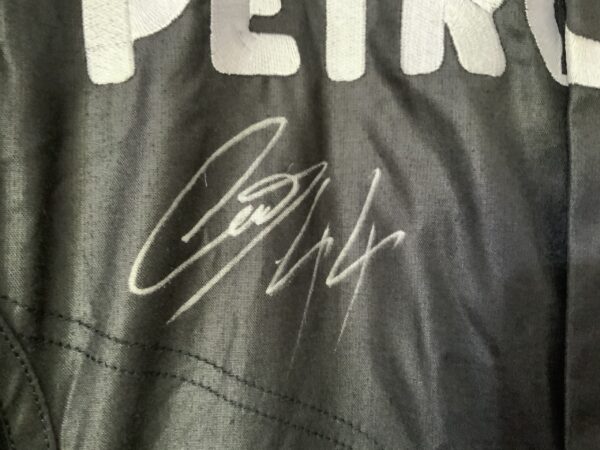 Mercedes F1 Worn Pit Crew Suit Signed by Lewis Hamilton & George Russell - Image 5