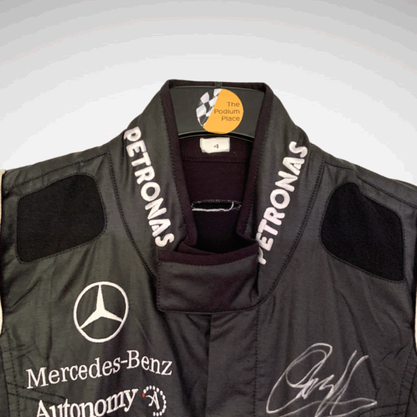 Mercedes F1 Worn Pit Crew Suit Signed by Lewis Hamilton & George Russell - Image 11