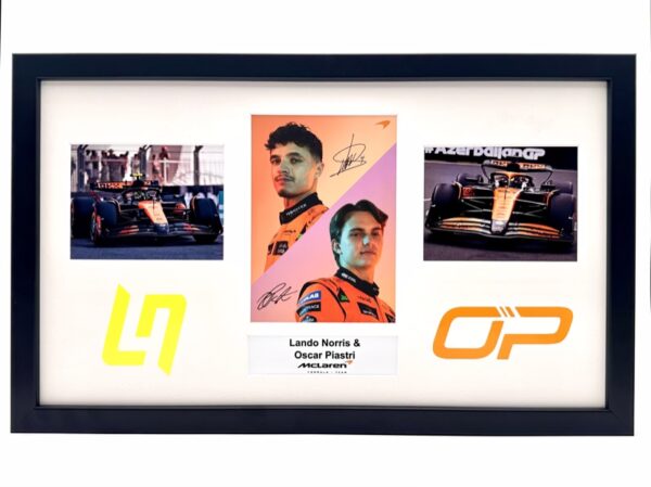 Lando Norris & Oscar Piastri McLaren Driver Card