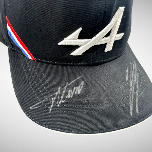 Fernando Alonso & Esteban Ocon Signed Alpine Cap - Image 2