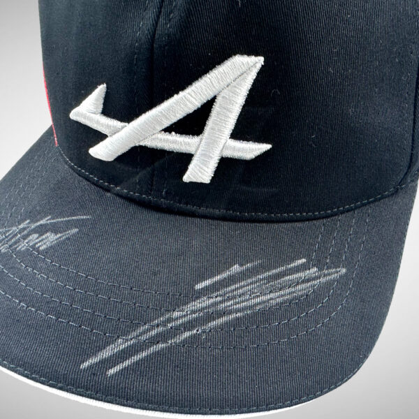 Fernando Alonso & Esteban Ocon Signed Alpine Cap - Image 3