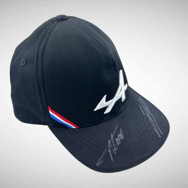 Fernando Alonso & Esteban Ocon Signed Alpine Cap - Image 5