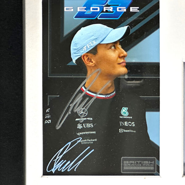 Lewis Hamilton & George Russell Signed Silverstone Ltd Edit Driver Cards - Image 5