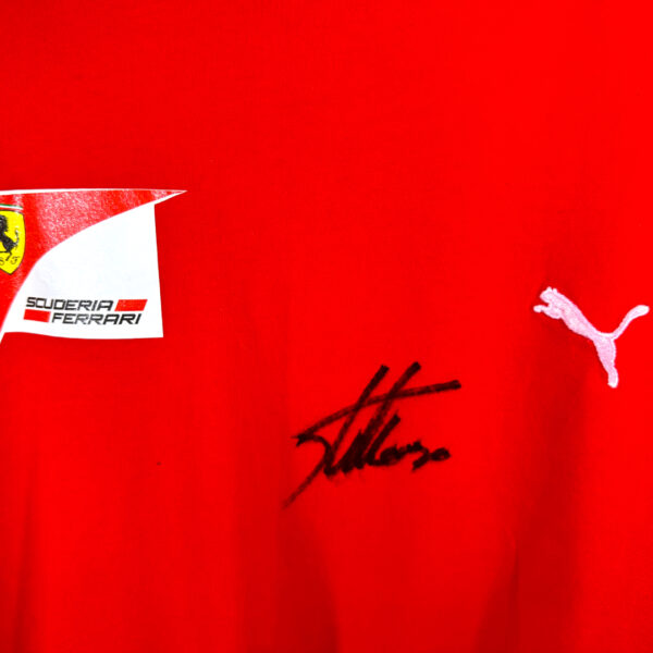 Ferrari Shirt Signed by Fernando Alonso - Image 5