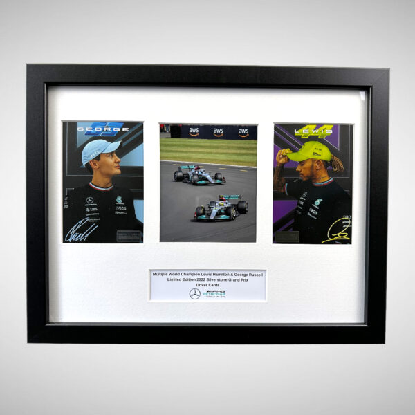 Lewis Hamilton & George Russell Mercedes-AMG Silverstone Ltd Edit Driver Cards