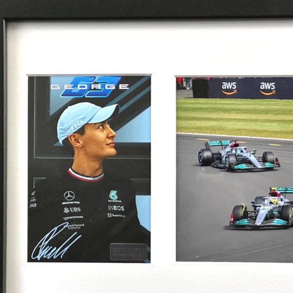 Lewis Hamilton & George Russell Mercedes-AMG Silverstone Ltd Edit Driver Cards - Image 4