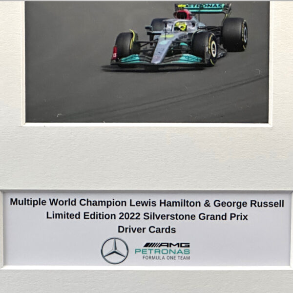 Lewis Hamilton & George Russell Mercedes-AMG Silverstone Ltd Edit Driver Cards - Image 7