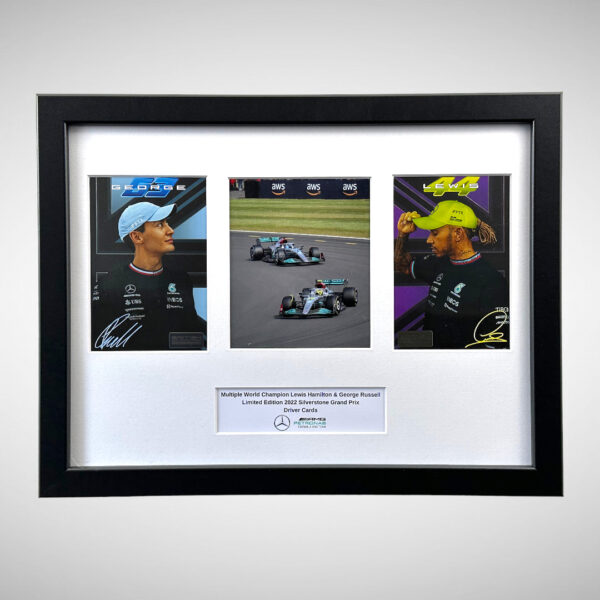 Lewis Hamilton & George Russell Mercedes-AMG Silverstone Ltd Edit Driver Cards - Image 8
