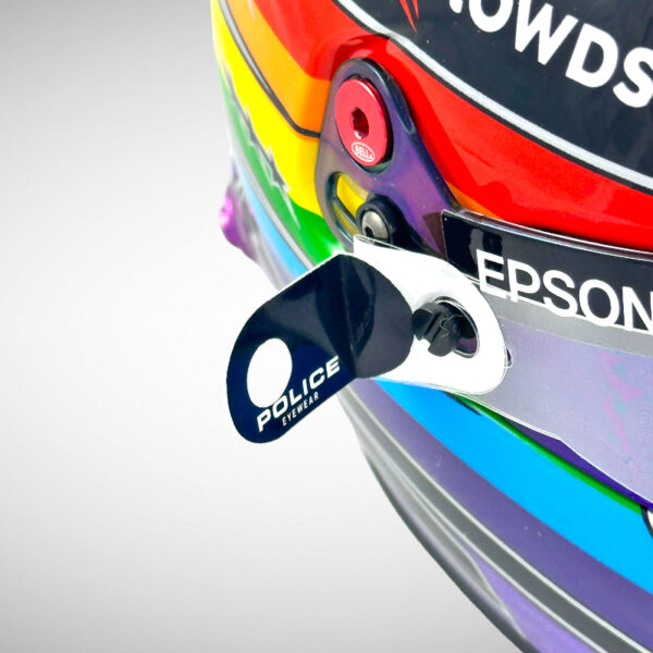 Lewis Hamilton 2021 Qatar 1:2 Mini Helmet Visor Tear Offs - Image 5