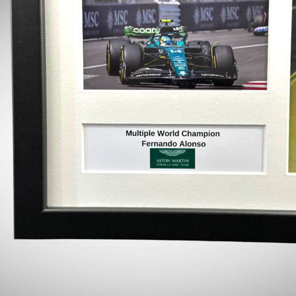 Fernando Alonso signed Aston Martin Photograph - Image 3
