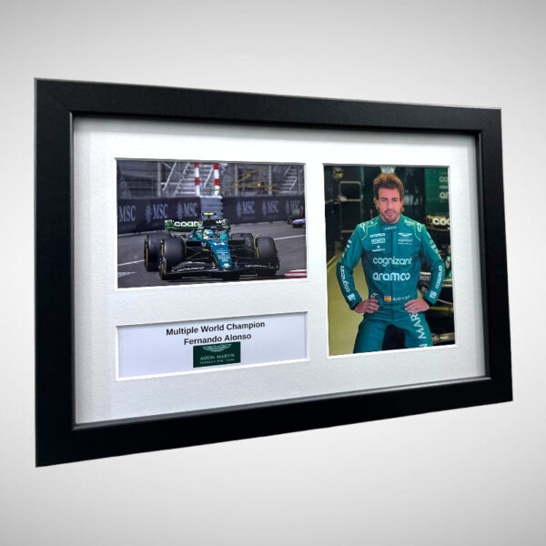 Fernando Alonso signed Aston Martin Photograph - Image 7