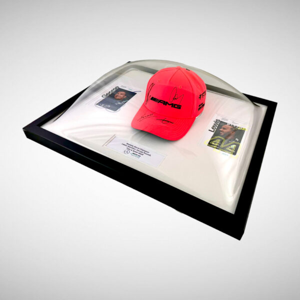 Lewis, George Toto & Susie Wolff Signed Mercedes Monza 2022 Cap - Image 5