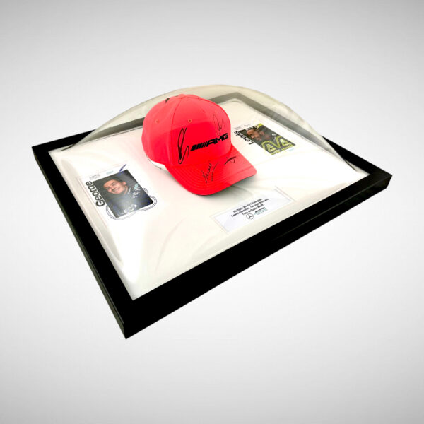 Lewis, George Toto & Susie Wolff Signed Mercedes Monza 2022 Cap - Image 6