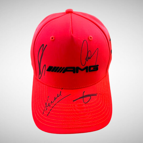 Lewis, George Toto & Susie Wolff Signed Mercedes Monza 2022 Cap - Image 10