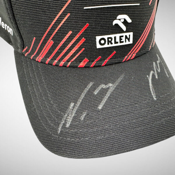 Valtteri Bottas & Zhou Guanyu Signed Alfa Romeo Cap - Image 4