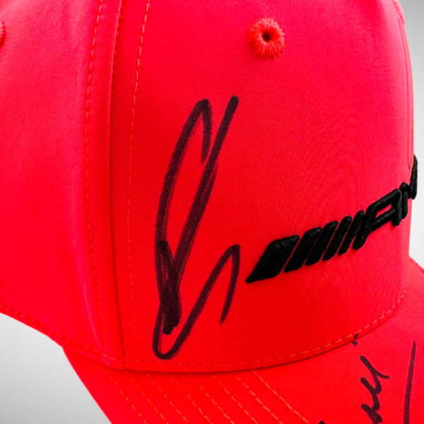 Lewis, George Toto & Susie Wolff Signed Mercedes Monza 2022 Cap - Image 14
