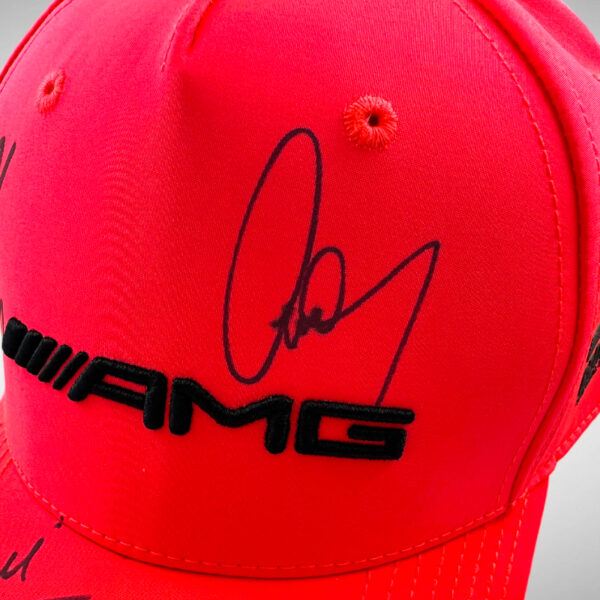 Lewis, George Toto & Susie Wolff Signed Mercedes Monza 2022 Cap - Image 15