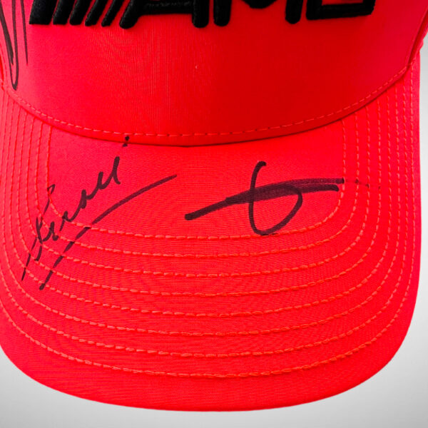 Lewis, George Toto & Susie Wolff Signed Mercedes Monza 2022 Cap - Image 16