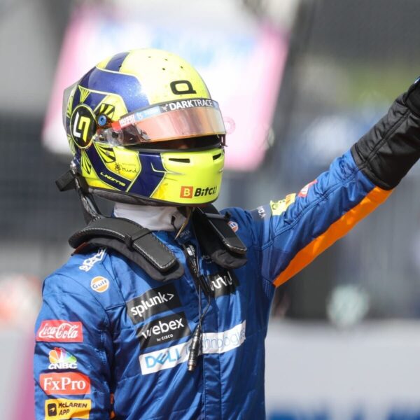 Lando Norris pre 2022 1:2 Mini Helmet Visor Tear Offs & Tensions Posts - Image 5