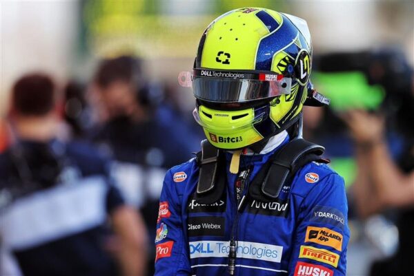 Lando Norris pre 2022 1:2 Mini Helmet Visor Tear Offs & Tensions Posts - Image 13