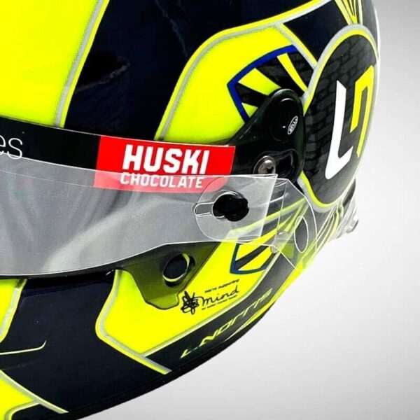 Lando Norris pre 2022 1:2 Mini Helmet Visor Tear Offs & Tensions Posts - Image 14