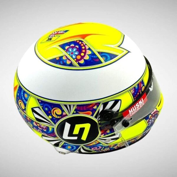 Lando Norris pre 2022 1:2 Mini Helmet Visor Tear Offs & Tensions Posts - Image 16
